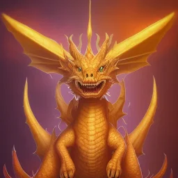 This Fire dragon has 2 horns pointing forward. Its neck is very short; Its snout is vertically very tall, very wide, very long, and smooth. Its teeth are retractable. It has sharp claws, fur, and striped scales. Its tail is very short and very wide.