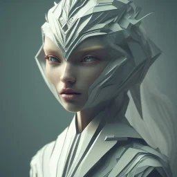 Origami, plant girl, fantasy art, octane render, redshift render,ambient lighting, dramatic lighting