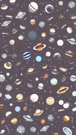 Coffee in outer space, behind which are planets, galaxies and spaceships, negative space, realistic