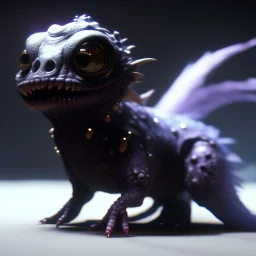 Cute fluid ink creature, big black eyes, unreal engine 5, 8k resolution, photorealistic, ultra detailed, by greg rutowski