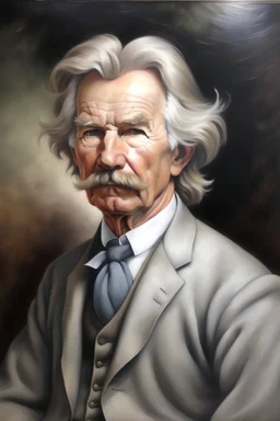 portrait of Mark Twain