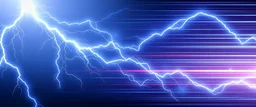 lightning and electricity streaming across composition left to right, behind is a bunch of stripes inspired by modern wrap graphics to convey speed