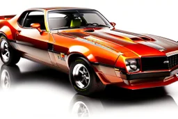 Fotorealistisch 1980 Chevrolet Camaro Z28 brandneu orange