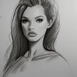 Drawing sketches Supermodel