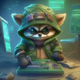 Teemo from League of Legends, as a Hacker