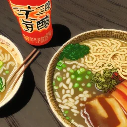 ramen with beer drink