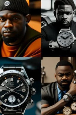 generate image of brand black owned watch companies which seem real for blog