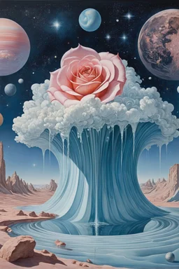 The fourth stage of water; Post-Modern Celestial Pop Art with surreal elements
