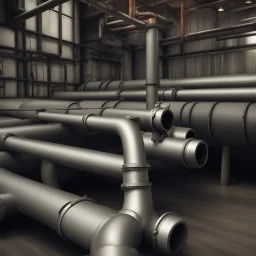 beautiful, simple and detailed industrial pipe