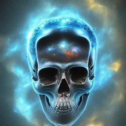 metal magic skull MUSHROOMs stars galaxy SPACE lANDSCAPE BURNING IN BLUE FLAMES hellfire abyss Fallen angel