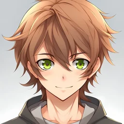 Anime hairstyle ideas, front facing, looking into the camera, boys,