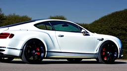 third generation Bentley Continental GT by its overall design. The front bumper seems to be derived from the BMW M3 (F80) and BMW M4 (F82/F83), while the headlights were most likely taken from modern Porsches, such as the Porsche 991. The tail lights and rear chrome trim might be based on the Lagonda Taraf. , Armored, 4K, Ultra Detailed