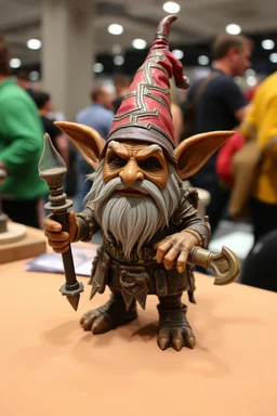 Gnome half goblin invention, winning prize at gnome convention,