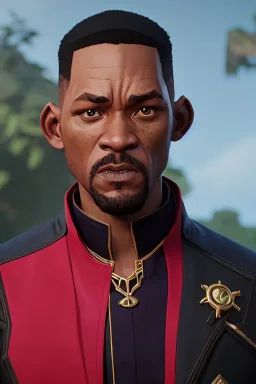 bad a fancy portrait of a will smith without beard, Sung Choi, Mitchell Mohrhauser, Maciej Kuciara, Johnson Ting, Maxim Verehin, Peter Konig, 8k photorealistic, cinematic lighting, HD, high details, dramatic, atmosphereric, trending on artstation