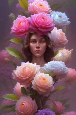 gardenia flowers, colorful, psychedelic, intricate, elegant, highly detailed, digital painting, artstation, concept art, smooth, sharp focus, illustration, art by artgerm and greg rutkowski and alphonse mucha