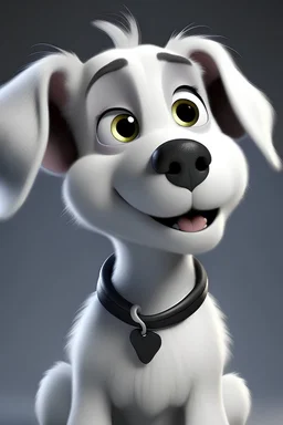 Cachorra , branca com pelos lisos , Disney Pixar