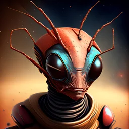 portrait of space ant-person