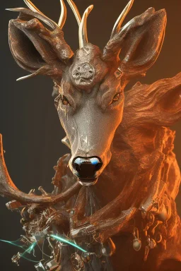 Sorrow cyber deer, 8k resolution