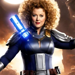 in the future: River Song has the power gauntlet
