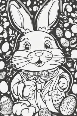 easter bunny outline