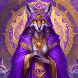 Anncaria, Goddess of the Arcane, History, Invention and Knowledge. She is called the All Seeing Eye and she is depicted as a cunning fox in purple and gold robes