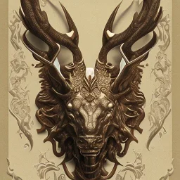 stag amulet, lucky charm