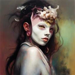 girl with a mask Zdzisław Beksiński