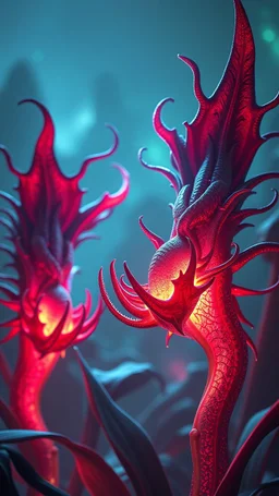 "3D HR Complex Unique and Beautiful Bioluminescent Carnivorous Plants, 2 a breathtaking frontier fantasy artwork by Android Jones, Jean Baptiste monge, Alberto Seveso, Erin Hanson, Jeremy Mann. Minimalist highly detailed and complex professional_photography, masterpieces, 8k resolution concept art, Artstation, tricolor, Unreal Engine 5, cgsociety" Highly detailed ArtStation Concept Art Clear Focus Smooth cinematic 4K epic Details Serious Stoic ARTgerm AN's mature art. Busch painting style