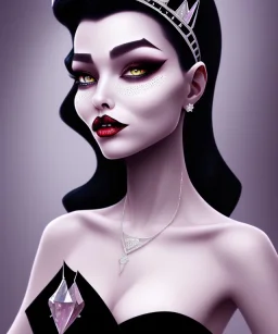 evil queen diamonds black hair full image