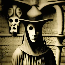 Daguerrotype close up some mysterious figures, odd background, cinematic, Hieronymus Bosch, Max Ernst vegetal life, rotten, ambient light, ghost, cry