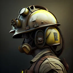 Carry with engineer's helmet