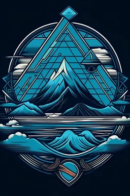 Bermuda triangle as a logo for a rap team