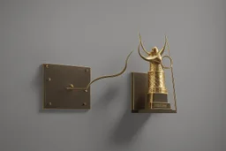 creative trophy with his hand like winner