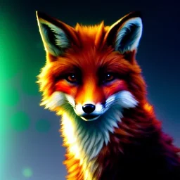 a fox fursona, darker colors, master quality, backlighting, soft lights, full body portrait, in frame, 8k, perfectly drawn face, well drawn, realistic, humanoid, furry, cyberpunk, digitigrade legs, fur, female