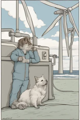 Frodo visits an offshore wind farm