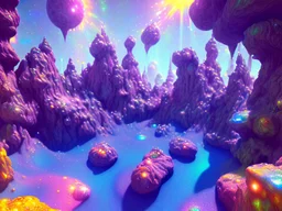 colorful underground crystal cosmic and galactic ambiance landscape sky rocks sunny pool surreal, full of details, smooth, bright sunshine，soft light atmosphere, light effect，vaporwave colorful, concept art, smooth, extremely sharp detail, finely tuned detail, ultra high definition, 8 k, unreal engine 5, ultra sharp focus