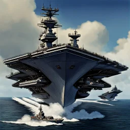 Octahedral Aircraft Carrier Launching Aircraft