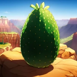 real life like cactus in the desert in arizona, grand canyon,anime