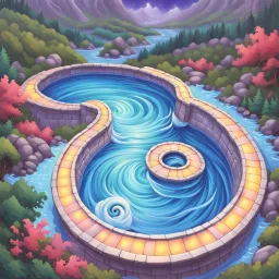 90's fantasy art of a whirlpool