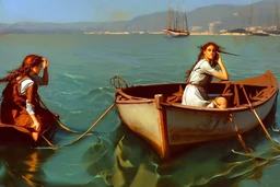 girl next boat by veronese