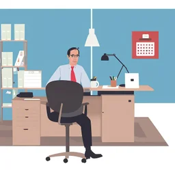 Ilustración oficina de empleo; estilo Joe Sacco