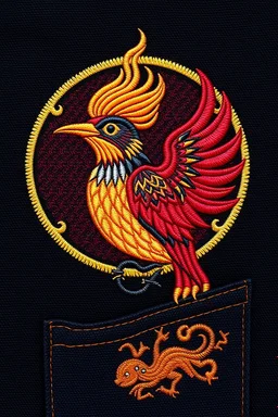 pocket myriad sacred flame bird rocket gaunt embroidery guy with sawblade ears