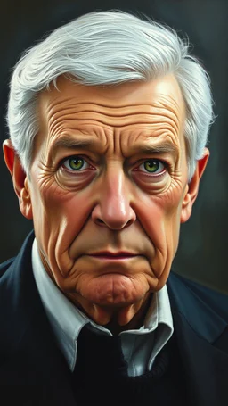 Realistic oil painting of Jimmy Carter with piercing green eyes, by John William Waterhouse, (long shot), dramatic lighting, classical mythology theme.