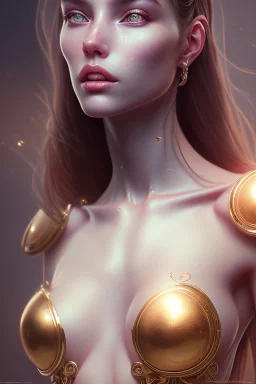 photo of a gorgeous female in the style of stefan kostic, realistic, half body shot, sharp focus, 8 k high definition, insanely detailed, intricate, elegant, art by stanley lau and artgerm, extreme bokeh foliage