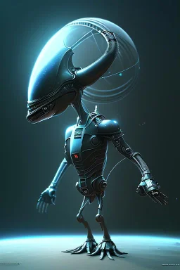 full length alien clean art NFT, blender 3d