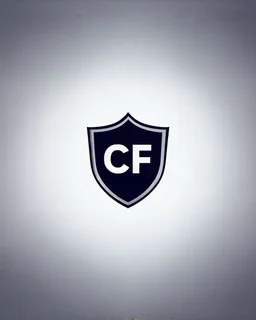 Cyber Finance (CF) shield logo Simple, easy and beautiful logo