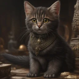 Um gato preto peludo num cesto, trending on artstation, sharp focus, studio photo, intricate details, highly detailed, by greg rutkowski