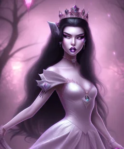 evil princess rose diamonds black hair full image