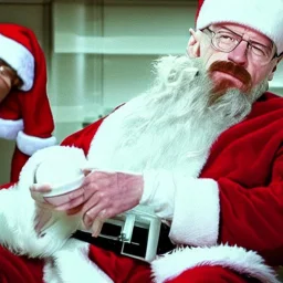 Walter White is a mall Santa Claus