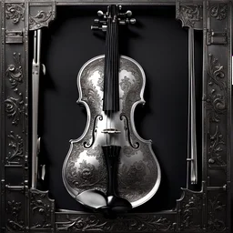 Silver Violin with a hidden gun